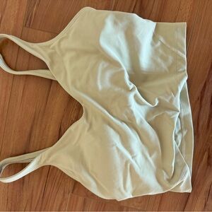 Green Lululemon Aligned tank size 6